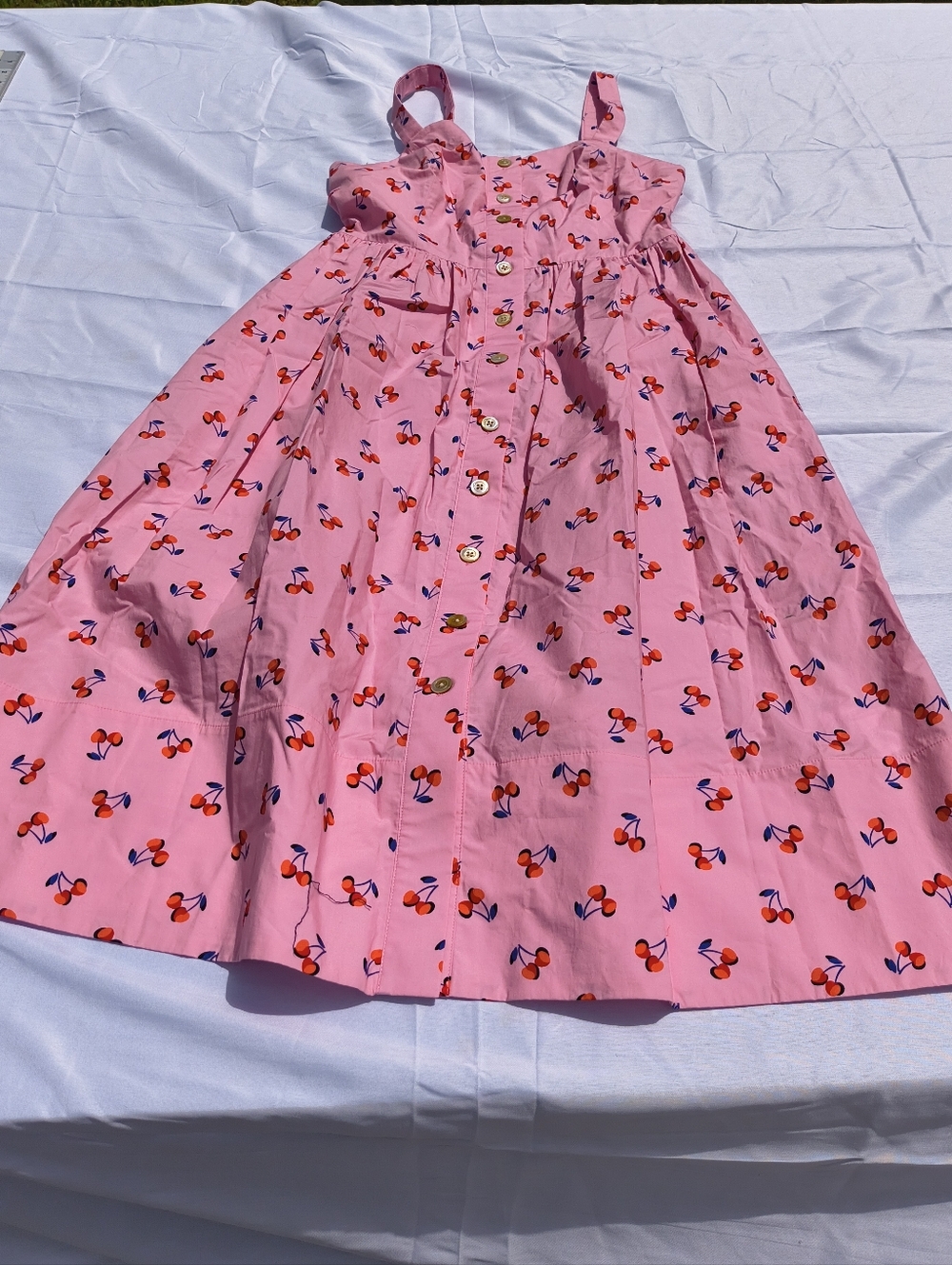 Kate Spade Cherry Toss Poplin Dress Size 8
